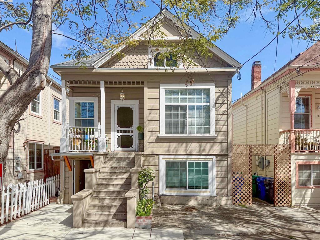 TRANSPARENT PRICE REDUCED TO $918,000! Welcome to 711 Haight Avenue, a charming Victorian duplex located in the heart of Alameda. Built in 1895 and offering 1,531 square feet of total living space, this well-maintained property features two spacious units. The upstairs features a primary bedroom with an ensuite bathroom, while the second bedroom is currently set up as a home office with an adjacent bonus room. The lower unit, showcases a bright and inviting layout with a cozy living room and a classic eat-in kitchen with ample cabinetry and a gas range oven. Both bedrooms are generously sized, and the bathroom has tiled floors and a stall shower. A dedicated laundry room for each unit with storage adds convenience. Recent improvements include a newer roof, dual pane windows, gutters, drainage system, sewer lateral and upgraded 200 amp service. This is a great investment opportunity—live in one unit and rent out the other, or lease both for strong rental income. Ideally located near top-rated schools, right across from the Tuesday & Saturday morning farmer's market and just blocks from the vibrant shops, eateries, and cafes on Webster Street, this duplex offers the perfect blend of historic charm, modern comfort and unbeatable location. Open Sun 2-4pm.