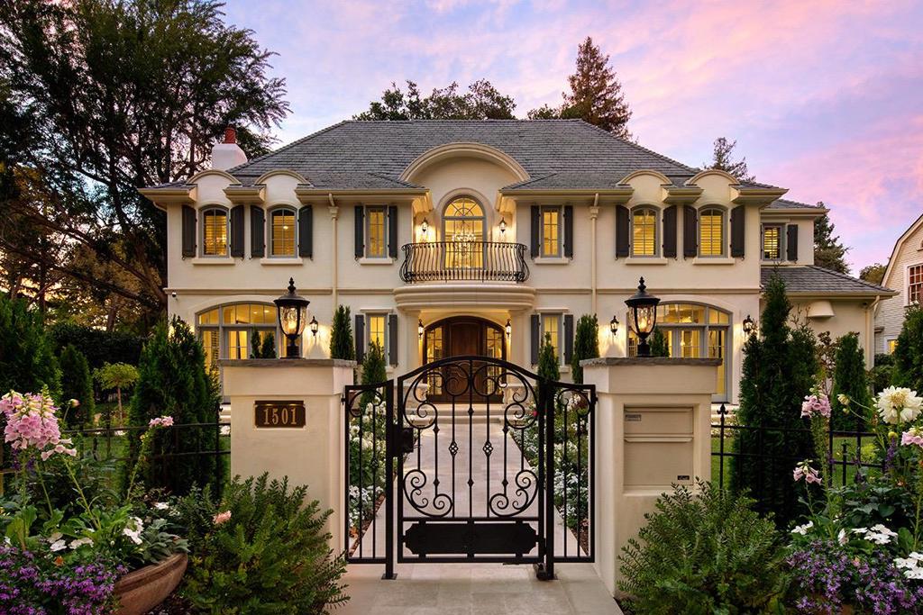 1501 Bryant is a rare find in the heart of Old Palo Alto: a new home, custom-built for the homeowners, now available on the market. Designed by renowned architect, Stephen Pogue, the home carries an air of French nobility while offering every modern convenience, all in a beautifully landscaped setting. Thoughtfully imagined and built to exacting standards with the finest finishes, this home offers generously proportioned spaces and many extras for a comfortable lifestyle and maximum flexibility. Within easy reach of both the bustling downtown and prestigious Stanford University, this is a home unlike any other previously offered for sale in Palo Alto's premier neighborhood.