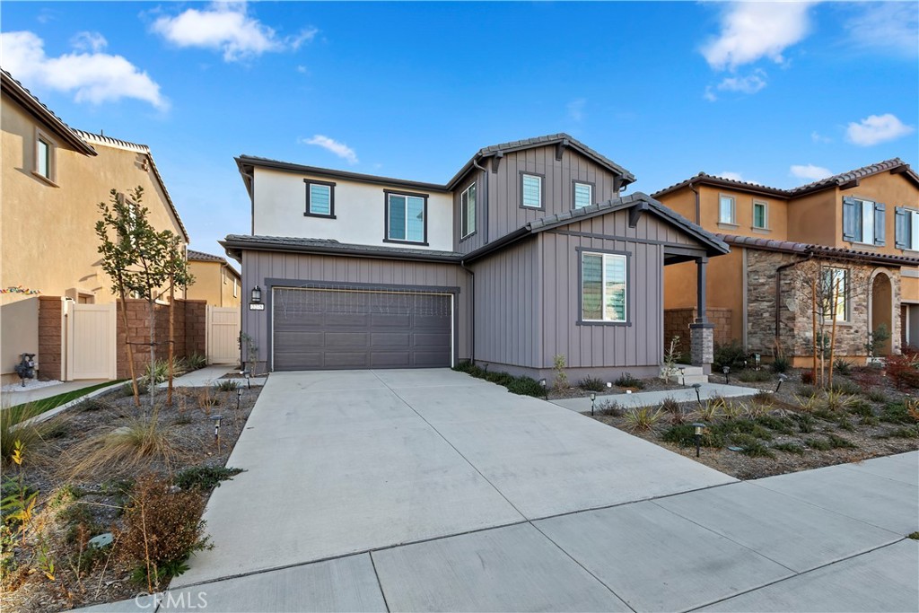 BEST PRICE IN BEDFORD & PRICED TO SELL!! Welcome to this beautiful 4 bedroom 3 Bath, Plan 1 in the gated community of Bedford. Conveniently located but private, exclusive gated community, Bedford offers its residents a private, exclusive array of family amenities, including 3 community pools, a dog park, a community center, playgrounds, and gym. Home features an open layout and an amazing use of space for privacy as well as entertaining. Open gourmet kitchen with shaker-style cabinets, satin finish hardware, quartz countertops, backsplash, and stainless steel under-mount sink with a satin finish faucet. High-end stainless steel GE® appliances, including a 30” slide-in front control convection gas range, microwave oven, and top control dishwasher. Designer-selected carpet in rooms, while the entry, kitchen, laundry room, and all bathrooms feature Mowhawk Revwood Flooring. BONUS loft/flex room, and great room are pre-wired for ceiling fans. Bathrooms have quartz countertops, under-mount square sinks, polished edge mirrors, and LED disc lights. Fiberglass tub and shower combination with satin finish. NEW HOME w finished backyard with a low-maintenance turf, gardening area, and green space for outdoor activities, and entertaining. Fully paid-off solar system, Honeywell® Wi-Fi Thermostat, Schlage® Z-wave keyless entry, and a Wi-Fi garage door opener. Energy-efficient LED ceiling lights throughout, dual-paned Low-E vinyl windows and a high-efficiency 16 SEER Heat Pump System. Home has best & latest build technology and finishes with PEX® plumbing system and an energy-efficient water heater. LiveSmart™ technology with a smoke and carbon monoxide detector, occupancy sensors for lighting in all bathrooms, a 200-amp electric panel, and full exterior door weatherstripping. Don’t wait to call this new home with paid off solar and finished yard yours today!
