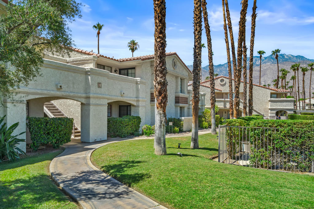 Remodeled ground-floor 2BD/2BA in gated Mesquite Country Club--7-day rentals allowed! Bright and functional layout with a stylish kitchen, comfortable bedrooms, and well-appointed baths. Enjoy serene preserve views from the patio, just steps from the pool. Bedrooms are split for added privacy. HOA includes water, trash, cable, internet, roof, and exterior. Great for full-time living or a vacation rental near downtown Palm Springs.