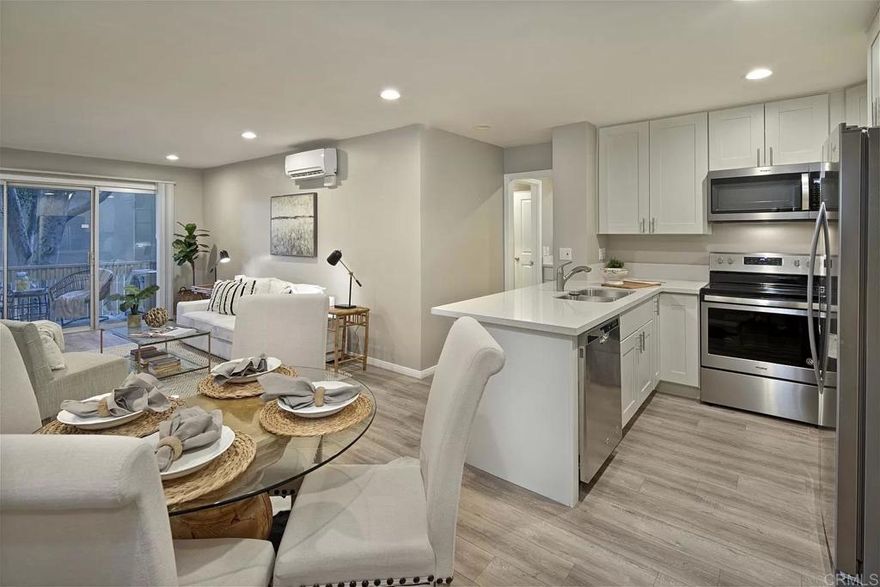 Welcome to your urban oasis at 1801 Diamond St, Unit #3-108 located in a prime Pacific Beach location! This updated and stylish 1 bedroom/1 bathroom condo offers modern living with unbeatable convenience. Located in the heart of the building, you’re steps away from premium amenities including a spa and sun kissed pool, fitness center, tennis courts, community lounge, and lush courtyard with a tranquil lagoon. Enjoy easy access to onsite covered parking and 24/7 security, all while being minutes from the vibrant restaurants, shopping, entertainment and the sandy shores of Pacific Beach. Perfect for those seeking the ultimate beach/city lifestyle.