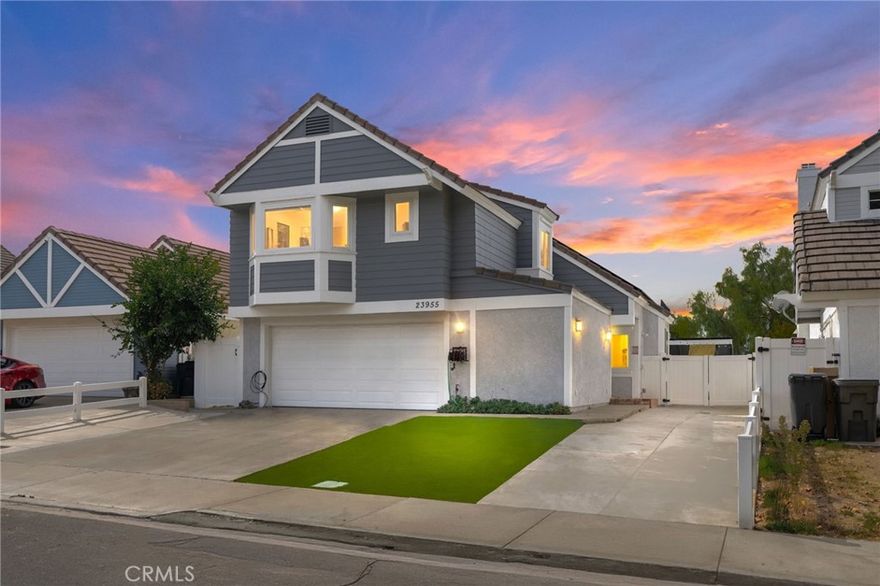 Completely turnkey and move-in ready home with FULLY PAID SOLAR and RV PARKING. This meticulously maintained 4-bedroom, 3-bath home offers 1646 square feet of comfortable living space. The home has been remodeled extensively with an upgraded AC unit, water softener, tankless water heater, upgraded electrical panel, stainless steel appliances and new flooring and paint throughout. The downstairs area boasts an open floorplan with a fully renovated kitchen with dual sinks for extra prep space, tile flooring and an expansive backyard for entertainment. Unobstructed views from the backyard with no neighbors behind or in front of home. Oversized deck with outside entry access to upstairs.  All bedrooms are located on the upper level. The spacious primary suite includes a walk-in closet with an en-suite bathroom with dual vanities. In addition to the primary bedroom, the home also features a generational living suite with small kitchenette/ wet bar upstairs with its own entrance.  Two additional good-sized bedrooms, one with hidden storage nook. Recessed lighting and laminate flooring throughout the upstairs. Low maintenance front and back yard with artificial grass. A rare, oversized lot with RV Parking and a two-car attached garage with epoxy flooring and workshop. No HOA and a low tax rate. Located in the highly rated Murrieta Valley Unified School District and just minutes to local dining, shopping, and outdoor recreation. This one won’t last long!