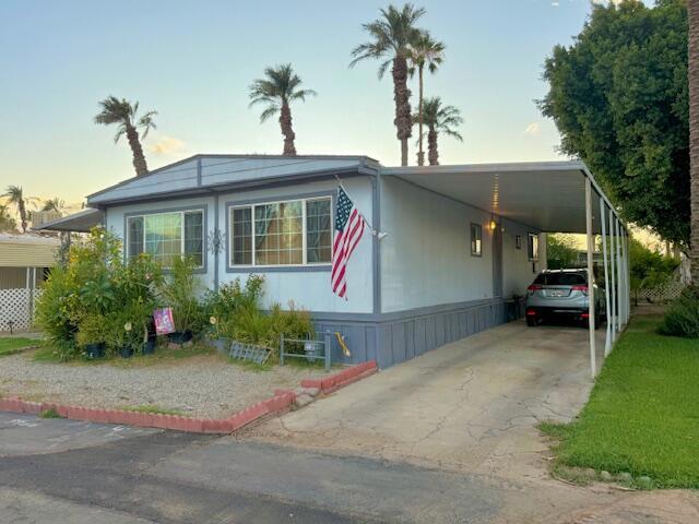 Fully refurbished 1970 manufactured home with Hvac, heat and 4 wall units to keep you cool in the siummer. New stackable washer & dryer. Comes with all appliances, furnished inside 55+ gated Riverdale Estates community with community pool, spa clubhouse, on site office. This home is in great condition and also great for a pet with 2 side yards, shed, fenced patio. Must see! Wont last long.. space rent for new owners will be $725. plus electric & gas. Trash and water incliuded. Owner occupants only. Schedule your showing today!
