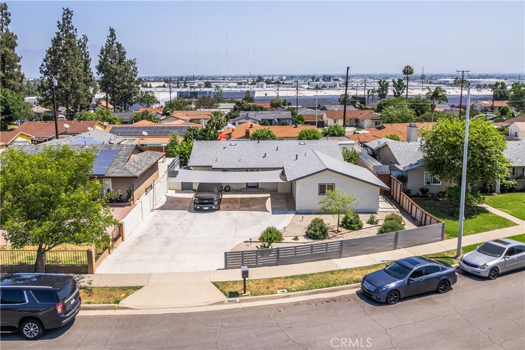 Beautiful Remodeled 3-bedroom, 2-bath Home in the desirable neighborhood of Hacienda Heights. This turnkey property offers a wide range of updated amenities, including a fully remodeled kitchen with quartz countertops, new cabinets, a new stove with built-in range hood, and an open layout that flows into the spacious living room. The kitchen also features a large island with quartz countertops and breakfast bar seating—perfect for entertaining. Enjoy new laminate and tile flooring throughout, freshly painted interior, and generously sized bedrooms. Both bathrooms have been beautifully remodeled. Modern touches include new fixtures, recessed lighting, a new slider, and updated windows. The home comes equipped with a refrigerator, washer and dryer, and a security camera system for peace of mind. The backyard features a separate structure with a brand-new sauna/steam room. Another detached structure offers flexible use as a studio, possible ADU, or storage space. A huge covered patio provides an ideal space for outdoor gatherings. Additional highlights include a new roof, upgraded electrical panel, multiple mini-split AC units, block walls, a new concrete driveway with parking for up to five cars, and a 2-car automatic garage. Fresh front landscaping completes this move-in-ready gem.