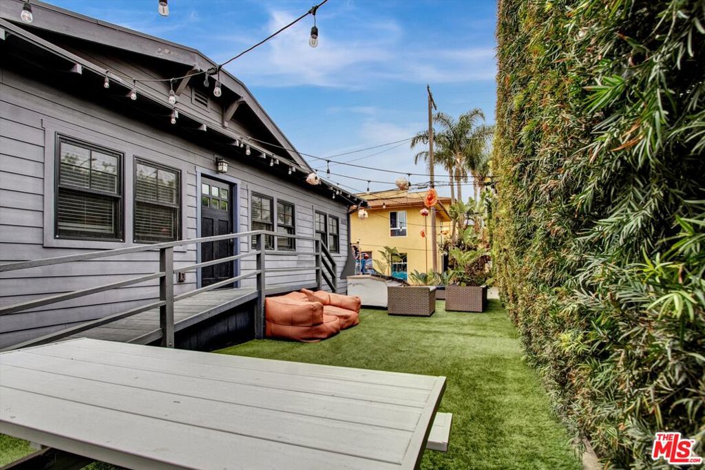 This exceptional Triplex property presents a remarkable opportunity for investors seeking high rental yields in Venice Beach. Each unit has undergone a significant remodel in 2014, featuring beautiful distressed hardwood floors, farmhouse closet doors, custom cabinetry, and modern kitchens and bathrooms equipped with Caesarstone countertops and stainless steel appliances. The property boasts enhanced privacy with new landscaping, a secure electric gate, and dedicated parking for each unit. Unit 605 is the front Bungalow which is a spacious 3 bed, 2 bath home with a loft in one bedroom, cathedral ceilings in the living room, and a private front yard ideal for Venice Beach's indoor-outdoor lifestyle. Comes with 2 dedicated parking spaces & private laundry area. Unit 607 is a 2 bed, 2 bath layout featuring a private covered outdoor deck and its own entrance, along with designated parking & in unit stacked laundry .Unit 609 is the upper 2 bed, 2 bath space offers stunning roofline views and includes a dedicated parking space and separate pedestrian gate access w/ in unit laundry. Thanks to its prime location, just a short walk or bike ride from Abbot Kinney Blvd, Rose Ave, Lincoln Blvd, and the beach, these units consistently attract high market rents shortly after listing. Additionally, the duplex portion of the property is not subject to the Rent Stabilization Ordinance (RSO) as this was completed in 2014 per LADBS. Don't miss this rare opportunity to invest in a highly desirable Venice property! Contact the listing agent for more details.