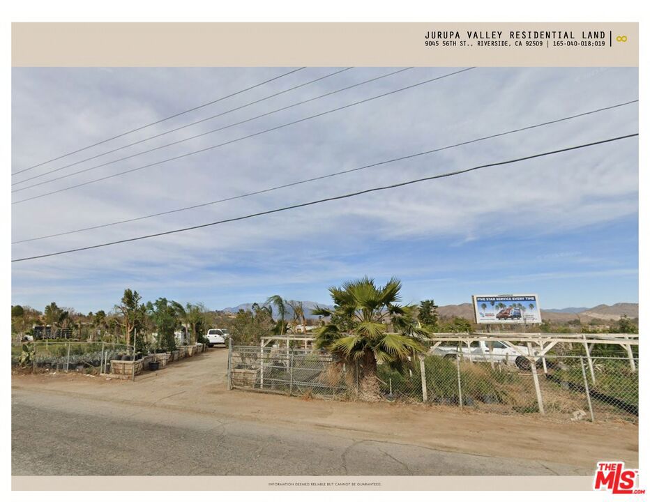 Around 5 acres of residential land located in the fast growing city of Jurupa Vally, Riverside county. Fantastic opportunity for developers! Centrally located in the highly desired area of Jurupa Valley. Fully entitled to build 6 new single family houses with a minimum of 20,000 SF lot size. The permit is in the process from 6 houses to 12 houses, pending city approval. Additional parcel of 119,790 SF, 165-040-019, is included in the sale.