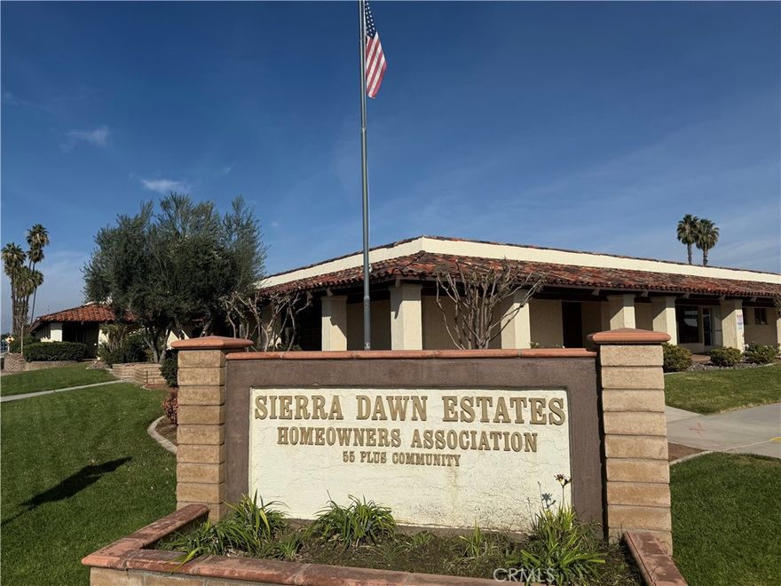 Welcome to this beautifully cared-for home in the vibrant 55+ community of Sierra Dawn Estates!

Step inside and you’ll immediately feel the comfort and charm of this spacious home, featuring two oversized bedrooms and two full bathrooms. A permitted addition on the west side gives each bedroom its own private retreat area, perfect for reading, relaxing, or enjoying quiet mornings.



On the opposite side, another addition creates a cozy sitting or family room, offering extra space for entertaining or simply unwinding. The kitchen have the original oak cabinetry,  stainless steel appliances, including a five-burner gas range, refrigerator, and dishwasher—a dream for anyone who loves to cook. laminate wood flooring throughout the home



Step out back with brand new fence to your private covered patio, ideal for relaxing with a good book or a glass of wine as you take in the peaceful surroundings. The yard is full of mature fruit trees—tangelos, apricots, oranges, apples, grapes, and more—bringing color and flavor to every season.



Best of all, you’re located right across the street from one of Sierra Dawn’s many clubhouses, where you can swim, play billiards, or join in community activities just steps from your door.



The sellers are motivated and ready to welcome the next owner to enjoy all the beauty and comfort this special home offers.