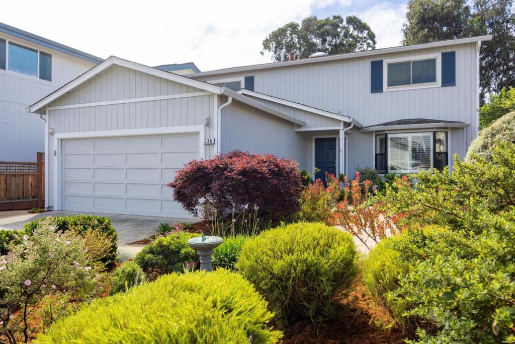 Welcome to 336 Miramontes Avenue, a charming coastal retreat in the heart of the coveted westside neighborhood of Alsace Lorraine. This delightful 4-bedroom, 2.5-bathroom home offers 2,580 square feet of comfortable living space, set on a large lushly-landscaped 7,500 square foot lot. As you step inside, you'll be greeted by a warm and inviting atmosphere, perfect for both relaxation and entertainment. The spacious kitchen offers plenty of storage and counter space, along with a pantry, stainless appliances and space for informal dining/get-togethers. The primary suite provides a walk-in closet and a slider out to the deck with views of the expansive backyard. The setting offers multiple outdoor living and dining spaces and adds to the beauty of this Half Moon Bay gem. There are multiple energy-efficient features, including newer double-pane windows, a generator and an owned solar system. Don't miss the opportunity to make this house your new home-sweet-home, where comfort meets coastal living! Located just a short jaunt to downtown Half Moon Bays shops and restaurants, the California Coastal Trail and expansive white sandy beaches. There is easy access to Hwy 92, for an quick commute to the Peninsula, San Francisco and Silicon Valley.