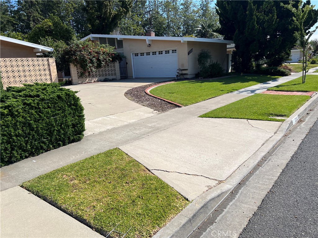 This lovely, ranch-style, single-story home boasts updated bathrooms and kitchen, high ceilings, and an open floor plan. The large backyard is a peaceful oasis with matured fruit trees and 2 covered patios, perfect for entertaining. The home is located in a convenient location near highly-rated schools, major freeways, and shopping centers.