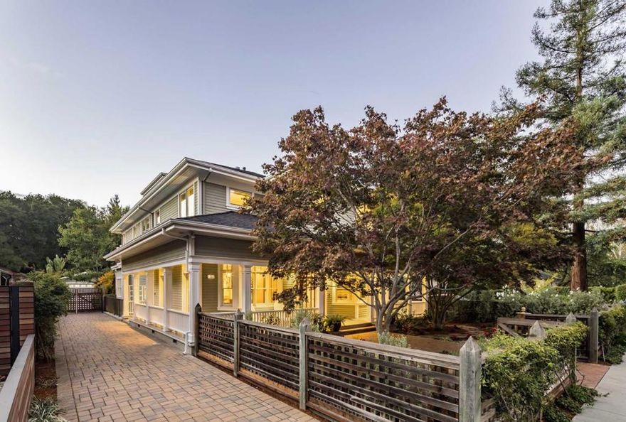Recently Renovated Custom-Built Architecture in Old Palo Alto.Built in 2001 and recently renovated, this remarkable 5 bedroom, 5.5 bath home of 6,044 square feet (per plans) presents custom construction at its finest across a 12,000 square foot lot (per city). Modern smart home conveniences reign across four spacious levels, complete with high-end appliances, three bedroom suites, a dedicated home office, sound-proofed professional home theater, and a lower level billiards room. Outdoors, the beautiful backyard features a covered patio, koi pond, and fire pit. In this prestigious location, youll be mere minutes away from exploring Gamble Garden, Rinconada Park, fine dining along California Avenue, downtown University Avenue, Stanford University, and world-class Palo Alto schools