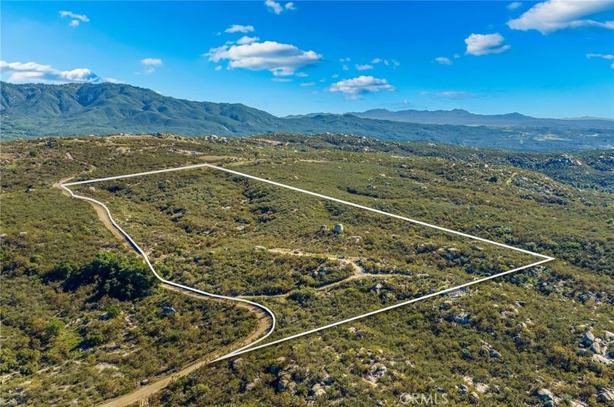 Own this private getaway just minutes to Temecula Wine Country! This 22 acre lot is in a rural residential zone, rural residential with plenty of potential for your dream home, a ranch, or multi-generational living - the possibilities are endless! With a well, septic area, and county-maintained roads. Make this yours today!