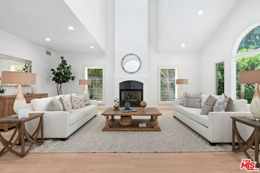 Perfect location!  On a quiet block of a wide, tree lined street in the coveted North of Montana neighborhood, this large and inviting home will draw you in to its open, light filled space!  The family friendly layout includes 6 bedrooms, each with en suite bath and walk-in or large closet. Two bedrooms downstairs, one front facing, the other with a dedicated entrance creates the perfect nanny or visitor space. Upstairs are four additional bedrooms including the large, plush primary suite with double sinks, oversize spa tub and WC with a bidet. Enjoy a cooks kitchen and great room looking onto a lush, green and floral backyard oasis. Dine al fresco on the covered, heated patio; grill meals on the built-in Lynx barbeque, perfect for entertaining throughout the year. With architectural crown molding detail throughout, high ceilings and 3 fireplaces, this 4600 square foot house situated on a beautifully landscaped 7,514 foot lot, will wow you!  The highly rated Roosevelt Elementary School is just 1.5 blocks down the street and top notch shopping and restaurants abound nearby. Walk to the renowned coffee shops and boutiques on Montana Ave or see a movie at The Aero movie theater.  Less than one mile to the east lies the Brentwood Country Mart, and a 10 minute scenic drive takes you to shopping, dining and movies in Palisades Village. Or grab your surf board - Only 9 blocks to the west lies the Pacific Ocean!