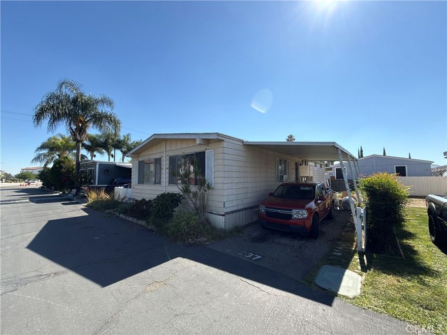 Investor Opportunity! Welcome to 15050 Monte Vista Ave, Space 237, a 3-bedroom, 2-bath home offering 1,248 sq. ft. in the desirable Rancho Monte Vista community of Chino Hills. Built in 1971, this property needs significant TLC, making it an ideal project for investors or buyers seeking value-add potential. With a spacious layout, large living area, and room to customize, this home is ready for transformation. The community offers great amenities including a pool, clubhouse, playground, and basketball courts, all within minutes of freeways 71, 60, and 90, as well as major shopping and dining destinations like The Shoppes at Chino Hills, Costco, and Target. Don’t miss this chance to bring new life to a property in one of the area’s most established and well-located manufactured home parks.
