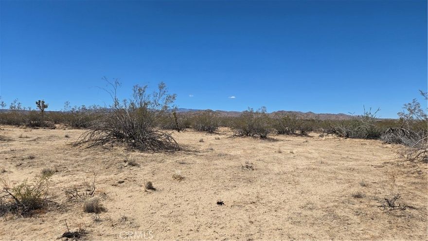 No address has yet been assigned to this property. This is a 5-acre lot in Landers. It is one lot removed (south) from Pine Avenue, a dirt road running east and west about 330’ to the north of the property. (NOTE: Google Maps calls this "Jackrabbit Rd"; however, the water company says it's "Pine St".) There are access and utility easements to nearly all properties in the area, and this is no exception. There is no actual access road that comes from Pine moving south to the property. However, you can drive to the property by following a streambed south from Pine 330’ to the northeast corner of the lot. There is fairly easy access to electricity here, as SoCal Edison lines run east and west along the south line of Pine Avenue. That puts them about 330’ north of the property, so--- close by. Water is available on Pine Ave, and the Bighorn-Desert View Water Agency covers the area. They say they would install a meter for this property at Pine, but plumbing to the lot itself would be the responsibility of whoever was the owner at that time. Any Buyer is urged to contact the water company for specifics as to the actual cost of meter installation, as well as for plumbing the 330' south from Pine to the property itself. Whether you're looking to build your "desert retreat" or a full-time home, this would be a great spot to consider. It's reasonably close to Yucca Valley and all the shopping and service centers there, and yet you do feel like you're in the middle of nowhere. This would be a great spot to consider, especially considering the ready availability of utilities. Come check it out!