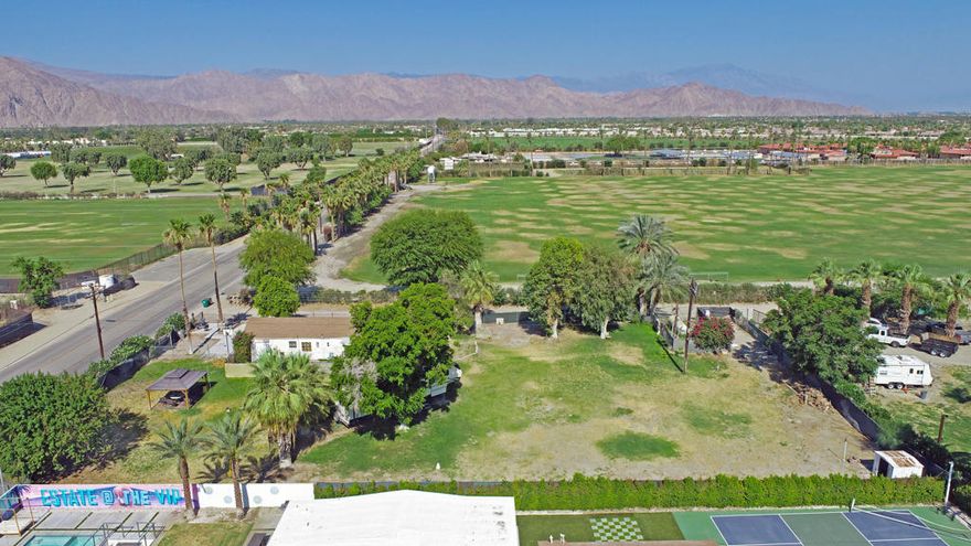 Unmatched Location - Steps from the Empire Polo Grounds! Investor's dream and a rare opportunity to own nearly 1 full acre directly across from the VIP entrance of the world-famous Coachella and Stagecoach music festivals! Located in the heart of Indio's Polo Fields, this prime parcel offers limitless potential--whether you're looking to develop a high-demand short-term rental, build your dream estate, or capitalize on one of the most sought-after locations in the Coachella Valley. The property currently features a 900 sq ft home and offers ample space for expansion or redevelopment. Zoned for endless possibilities, this is your chance to secure a front-row seat to the most iconic music and lifestyle events in the world. Ideal for: 1. ) Luxury vacation rental development 2.) Seasonal event hosting 3.) Private estate or compound. Don't miss your chance to own land in one of Southern California's most vibrant and fastest-growing event corridors