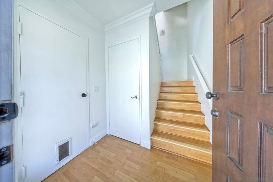 Perched on a hillside in the peaceful Vista Knolls community, this charming three-story townhome offers a private and tranquil rental experience. Surrounded by mature landscaping, the neighborhood features a community pool, spa, and clubhouse, perfect for relaxation and recreation. This spacious home feels like a single-family residence, with a formal entryway, an attached two-car garage, two baths, and three bedrooms spread across the second and third floors; two of which include spacious walk-in closets. The light-filled living room boasts vaulted ceilings, large windows, and a cozy gas fireplace that serves as the room's focal point, creating an open and inviting atmosphere. Conveniently located near the 78 corridor between I-5 and I-15, this townhome offers easy access to local amenities, including multiple beaches, shopping, dining, and healthcare, as well as proximity to Camp Pendleton and Miramar for our valued service members. Experience the perfect blend of convenience and comfort in this exceptional rental opportunity: schedule a tour today!