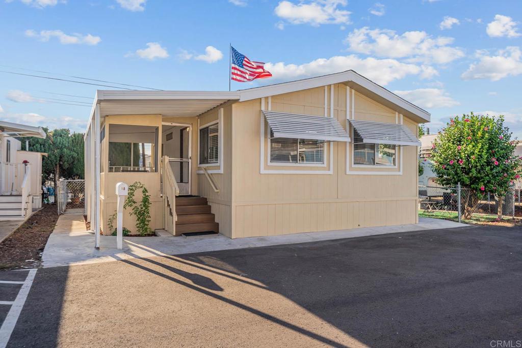 Affordable Living with Endless Possibilities! Step into comfort and convenience with this inviting home located in an ALL ages community where space rent is under $1,300/month. Fully renovated, you’ll find central AC, a washer and dryer already included and the standout feature is the sunroom, flooded with natural light and perfect for relaxing, entertaining, or easily converting into a third bedroom and the park has already approved the upgrade (still need to apply for it). Located close to shopping, dining, and freeway access, this home combines practical value with flexible living options. Whether you’re starting out, downsizing, or looking for an affordable investment, is the perfect opportunity to own in a desirable community. Private remarks: Please use showing time to request appointment and go show. Property is vacant.