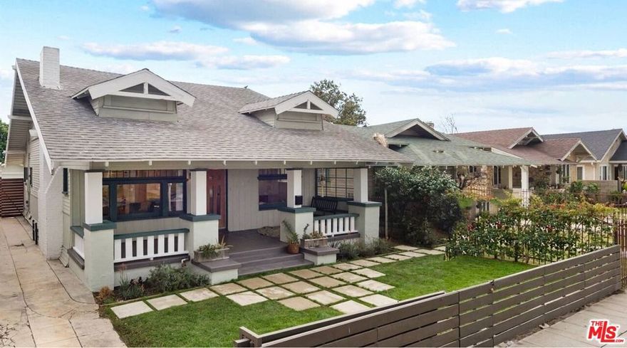 Captivating Contemporary Craftsman in Leimert Park! This sun-filled 4-bedroom, 2 bath Craftsman blends timeless charm with modern upgrades in one of LA's most sought-after neighborhoods. Just moments from USC and the Expo Line, this inviting home features an open-concept floor plan perfect for everyday living and entertaining. The bright living room with a decorative fireplace flows seamlessly into the remodeled kitchen, complete with shaker cabinetry, quartz countertops, stainless steel appliances, and a retro-inspired refrigerator that adds a touch of character. Natural light fills the space through large front windows, highlighting the warm wood flooring throughout. The spacious bedrooms offer comfort and flexibility, while the updated bathrooms include sleek finishes and a walk-in shower. A dedicated laundry area with modern washer/dryer adds everyday convenience. Outdoors, enjoy two private yard spaces: one with a patio lounge, string lights, and a hammock ideal for entertaining or relaxing, and another with a grassy play area, planter beds, and room to garden. Recent upgrades include new appliances, flooring, plumbing, irrigation, and landscaping. Located near local parks, shops, South LA Cafe, Alta, and everything from DTLA to Santa Monica, this home offers the perfect balance of style, comfort, and convenience. Unit amenities Air conditioner, Dishwasher, Disposal, Dryer, Fenced yard, Hardwood floors, Heat, Laundry hookup, Microwave, Refrigerator, Stove and oven, Washer, Window coverings