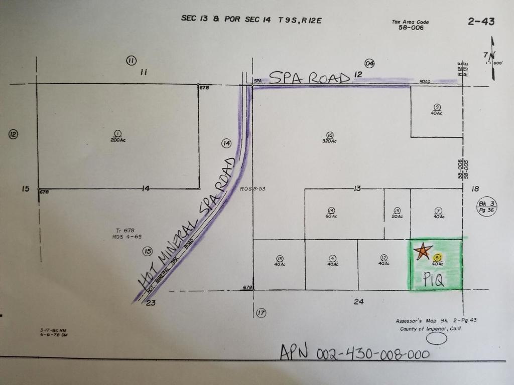 40 Ac M/L E Of Hot Mineral Spa Road