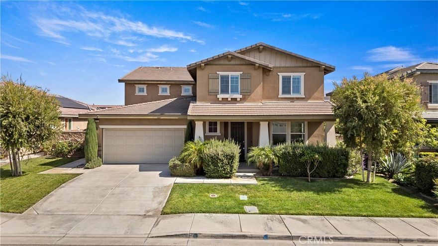 Welcome to this beautiful home in Jurupa Valley. This stunning two-story with 5 bedroom 3 bathroom plus a bonus room in downstairs.The first floor features a flexible bedroom, great for guests or family. Upstairs has loft offers extra living space, and the huge master room with double walk-in closet, you will love it.There is a lot of more.... , Solar panel is leased and will transfer at COE. Don't miss it!!