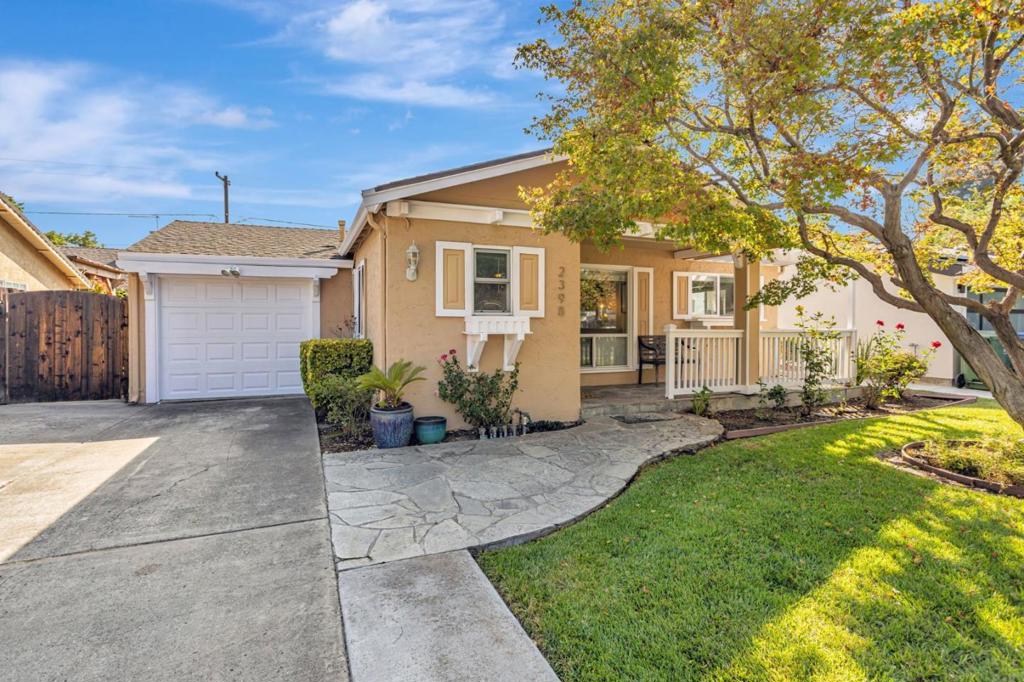 Welcome to this inviting single-story ranch home on the south side of Willow Glen. Inside, the open-concept living and dining areas feature abundant natural light, creating a comfortable space for everyday living and entertaining. The kitchen offers ample cabinet storage, granite countertops, and stainless steel appliances. The true showstopper is the expansive primary suite, complete with vaulted ceilings, a spa-like bathroom, and a generous walk-in closet. Two additional bedrooms provide flexibility for family, guests, or a home office. Enjoy the landscaped front yard with a welcoming porch, as well as a private backyard perfect for gatherings, gardening, or relaxing outdoors. Conveniently located near vibrant downtown Willow Glen, parks, and top-rated schools, this home combines comfort, style, and an unbeatable location.