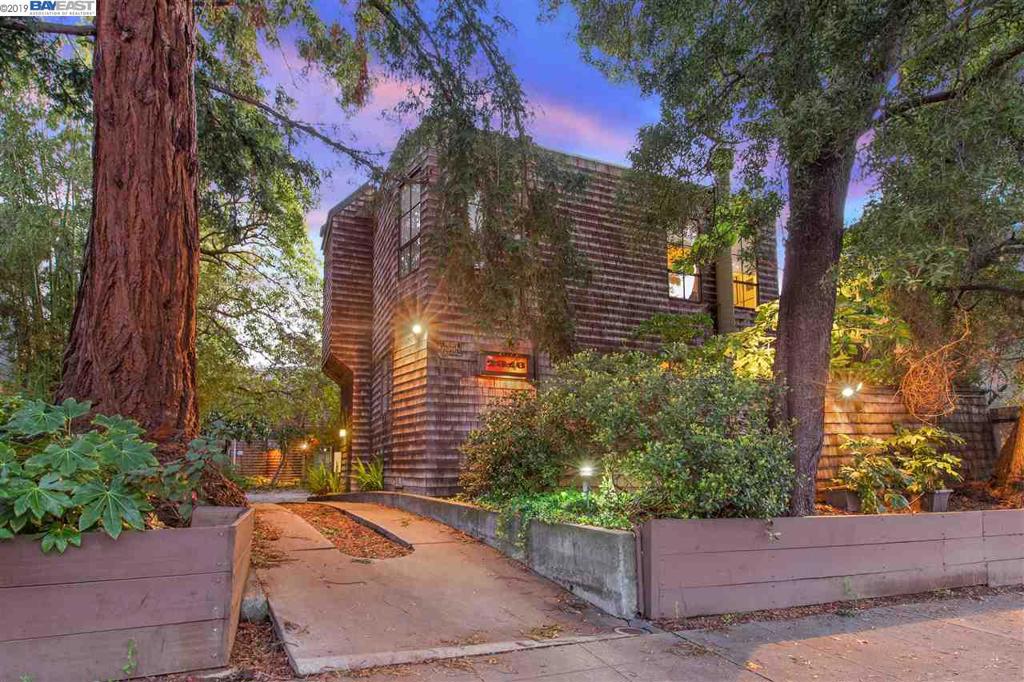 This gorgeous two plus bedroom, one and a half bath home has a private driveway, surrounded by Redwood trees, leading to your one-car garage. Features include: vaulted ceilings, cherry hardwood flooring, updated kitchen and bathrooms, office space, washer and dryer, patio/deck, fireplace and sit-in breakfast bar. The private courtyard consists of only four homes, providing safety and ease of use. Ideally located walking distance to Sproul Hall, Edwards Stadium, Telegrah and Shattuck streets, BART and many of the great stores and restaurants in the South Berkeley area. This is an amazing opportunity to own a home in one of the best locations in Berkeley and the Bay Area. A MUST-SEE!!