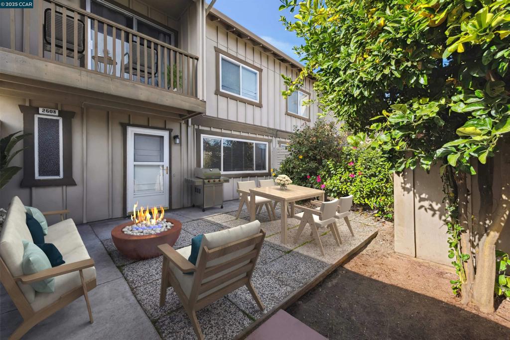 Just in time for summer with a serene , beautiful community pool...This wonderful unit is ready for its new owners. It shows & feels like a Single Family home, with a large patio in front, a huge storage, covered parking and an in-unit laundry area. walk into a spacious, bright and airy living room, the kitchen offers ample cabinet space for all your pots ,pans, spices and groceries. There is a powder room for your guests ,making entertaining easier while maintaining your privacy. Upstairs you have two large bedrooms with a full bath. The unit is move-in ready in a great location close to freeway, shopping, restaurants & BART. Perfect for first time home buyers, smart investors or savvy buyers who want it all!! The house is virtually staged.