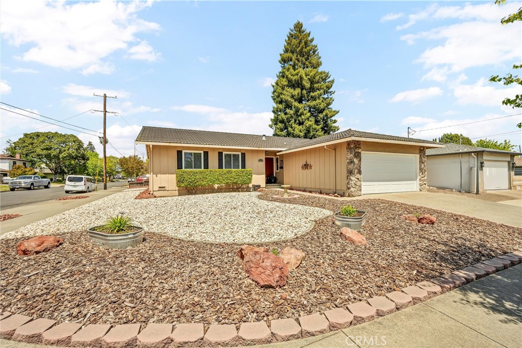 Exceptionally well maintained home in the desirable Sutherland Park/Mac neighborhood in Northwest Napa! First time on market, turn-key 4bed/2bath 1469sqft one story home on a larger corner lot. Nice floorplan with sunken family room, separate den, open kitchen and a nice size primary bedroom/bath. Low maintenance home with metal roof, stucco siding & rock/concrete landscaping in the fully fenced backyard & out front. Attached 2 car garage with extra parking out front & along street. Central heat/ac & upgraded dual pane windows. Walk to Sutherland Park or just a short drive local markets, shopping centers, restaurants, schools (within NVUSD) and access to Hwy 29. Fantastic location in NW Napa!