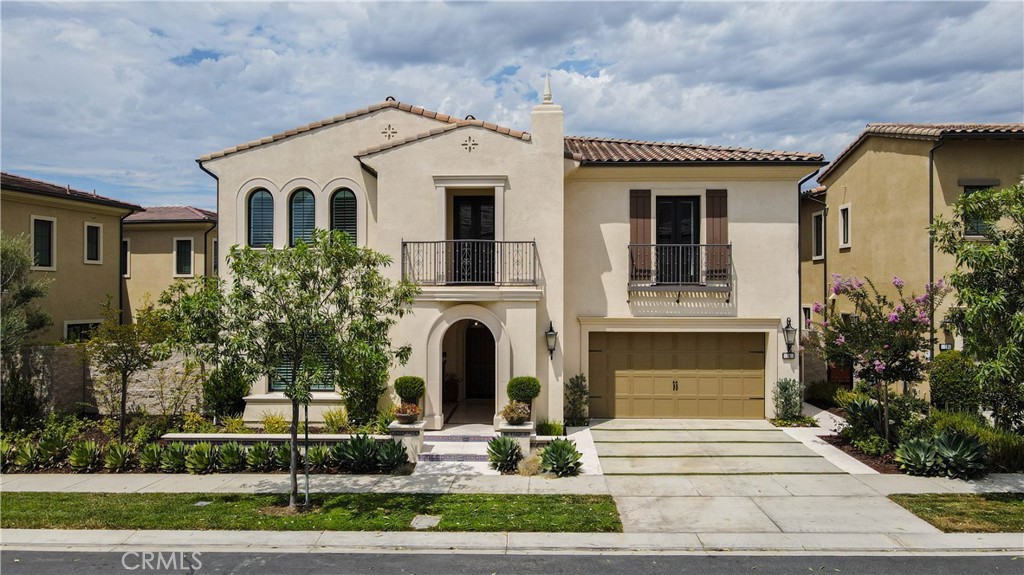Immaculate turn-key condition house in the prestigious Altair community. Toll Brothers Bianca model has 5 bedroom, 5 1/2 bath, estimated 5011sf, huge loft, and high ceiling. Shows like a model home with every possible upgrade: upgraded tile downstairs and white oak hardwood upstairs, prewires throughout for TV and Internet, SunPower solar system, dual tankless water heaters with hot water recirculators in all bathrooms, car charging system, Control4 touchscreen security, Subzero Refrigerator, Wolf stove and oven, upgraded stacker cabinets with glass doors with extra lights, walk-in pantry, shutters throughout, built-in desks and cabinets. Dual central air and heating system. Upgraded optional Prep Kitchen adds 130 sf not included by assessor, molding and wainscoting throughout, upgraded lighting and extra outlets throughout. Large putting green in backyard and all hookups for spa if desired. Cabinets and built-in storage in garage. In the middle of a very quiet street with no thru traffic. The Altair community includes 24-hour gate guard, 2 separate pools, clubhouse, BBQ and outdoor dining, tennis courts, playgrounds, and elaborate walking trails. Very close to top rated Irvine unified schools, including Portola high right across the street from the back gate.