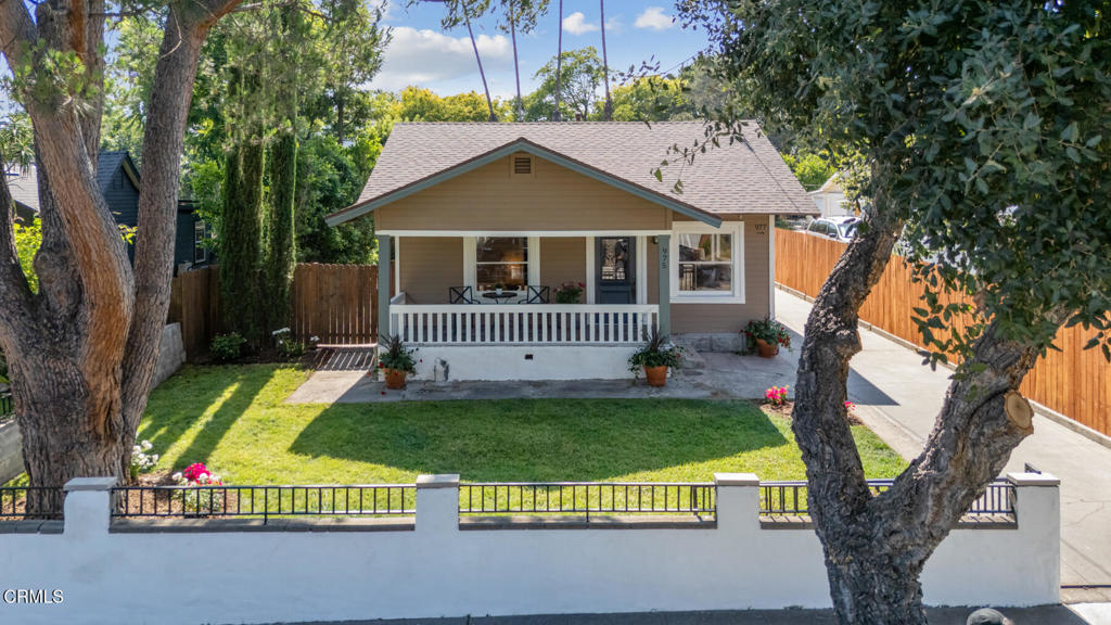 Welcome to 975 N Mentor Avenue, a beautifully restored 1913 Craftsman located in Pasadena's sought-after Bungalow Heaven Historic Landmark District. With its Mills Act designation, this rare offering comes with substantial property tax savings--a smart investment in both charm and value.The main residence features all the hallmarks of classic Craftsman architecture: warm wood details, built-ins, and vintage character, lovingly maintained and refreshed with new interior and exterior paint. In 2023, the detached garage was thoughtfully converted into a fully permitted ADU, providing a stylish and private space perfect for guests, rental income, or extended family.Outside, newly designed landscaping creates distinct, private outdoor areas for both the main home and the ADU--ideal for al fresco dining, lounging, and enjoying Southern California's year-round sunshine.You're also just blocks from McDonald Park, a beloved neighborhood green space with tennis courts, a playground, and picnic areas. Plus, enjoy close proximity to Pasadena's favorite local gems, including Roma Market (famous for its iconic pink sandwiches), Seed Bakery, Millie's Cafe, Lavender & Honey, Bacchus Kitchen, The Italian Deli, and so much more--you'll love the lifestyle this location offers.Don't miss the opportunity to own a timeless piece of Pasadena's history with all the modern comforts in one of its most treasured neighborhoods.
