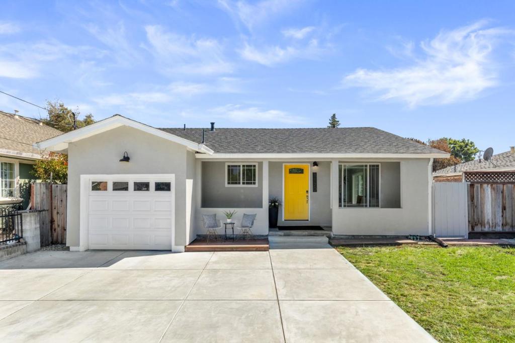 Step into this beautifully modernized, light-filled home that offers the perfect blend of space, comfort, and convenience in a prime location with easy access to Silicon Valley and beyond. Thoughtfully designed with an open-concept layout, the welcoming living room is bathed in natural light and flows seamlessly into the dining area and recently remodeled kitchen featuring sleek slab quartz countertops, classic shaker cabinetry, stainless steel appliances, and durable tile flooring. With 5 generously sized bedrooms and 3 full baths, including dual primary suites for enhanced privacy and flexibility, this home is ideal for multigenerational living, guests or a large family. All bathrooms have been upgraded with quartz counters, tile shower enclosures, and modern fixtures, adding style and functionality throughout. Enjoy year-round indoor/outdoor living with freshly landscaped backyard and side yard spaces ideal for entertaining. A spacious garage offers secure storage, while the extended driveway provides parking for up to four vehicles. Ideally situated near Silicon Valley tech campuses including Meta, major freeways, and everyday amenities, this move-in ready gem is a rare opportunity to enjoy comfort, style and location all in one.