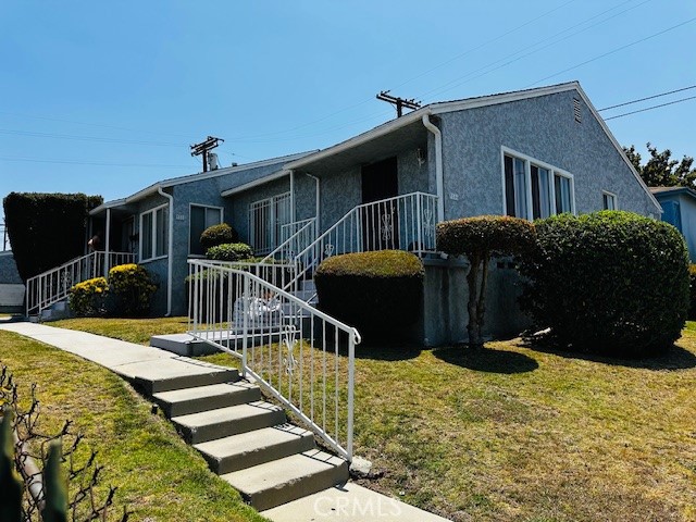 Excellent Investment Opportunity in a Prime Pocket of Los Angeles! Welcome to this well-maintained duplex, featuring two spacious 2-bedroom, 1-bath units. Each unit offers a thoughtful floor plan with great flow and functionality—ideal for attracting quality tenants and maximizing rental potential. The property includes a beautiful front yard and a detached 2-car garage, which presents a great opportunity for potential ADU conversion (buyer to verify), offering added value and income possibilities. Conveniently located close to schools, parks, and major freeways, making it a desirable location for renters and investors alike. This is a smart, solid investment you won’t want to miss!