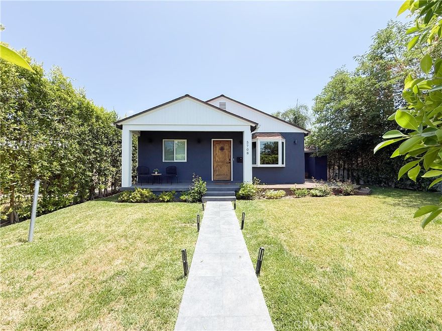 Charming, Updated Home in Prime Encino Location! This move-in-ready 3-bedroom, 2-bath home offers great curb appeal and a bright, flexible layout filled with natural light. The open-concept kitchen features stone countertops, stainless steel appliances, a breakfast bar, and adjacent dining area—perfect for entertaining. Both bathrooms are newly renovated. The spacious primary suite includes an en-suite bath and ample closet space, while two additional bedrooms share a full bath. Recent upgrades include a new HVAC system (installed within the past year), updated electrical, copper plumbing, dual-pane windows, NEST thermostat, solar, security cameras and indoor laundry. Hardwood floors, recessed lighting, and tasteful finishes complete the interior. Enjoy a beautifully landscaped backyard with high-quality turf, a spacious deck, and room for outdoor dining and BBQs. The detached 2-car garage—already equipped with a Tesla charger—offers potential for an ADU conversion. Located just minutes from Ventura Blvd, the Orange Line Metro, Lake Balboa Park, Sepulveda Basin Sports Complex, and an off-leash dog park. A must-see home offering comfort, style, and unbeatable value!