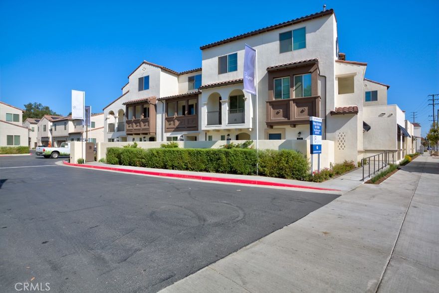 Townhome by Lennar Homes inside the 8Eighty gated community, with beautiful resort-like grounds, fireplace, and BBQ facilities, conveniently located near shopping and transportations in Arcadia. Attached spacious 2 car garage. Open concept gourmet kitchen with brand new stainless steel appliances and living room downstairs. Upstairs you'll find the primary suite with walk-in closet on one end, two additional bedrooms, a full bathroom. Includes brand new blinds on all windows. Community features manicured green lawns, outdoor BBQ, al fresco dining, fireplace, and conversation areas just a short walk away. Located in prestigious Arcadia Unified school district and conveniently located near 10/210/605 freeways, dining, shopping, entertainment.