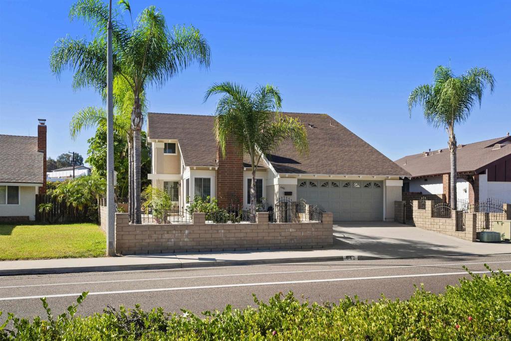 Move-In Ready with Gorgeous Upgrades – Truly Turnkey! This beautifully remodeled home shines from top to bottom and is perfect for a growing or extended family. The open-concept downstairs features a welcoming living room with a wood-burning brick fireplace, a chef’s kitchen with expansive granite countertops and seating areas, and a formal dining room. Ceramic tile flooring, a matching backsplash, and recessed lighting add a modern, upscale touch. The large family room just off the kitchen and a massive 24x15 bonus room make entertaining a breeze—plenty of space for the biggest family gatherings. Also downstairs: a convenient half bath, dedicated laundry room, and direct garage access. Upstairs, you'll find all four bedrooms, including two with walk-in closets and a spacious primary suite with a bonus storage area. Additional features throughout include newer carpeting, dual-pane windows, vertical blinds, updated doors, and custom cabinetry. Simply walk in and hang your family photos—everything else is done! No HOA or Mello-Roos fees here. The location offers easy access to top-rated schools, freeways, downtown Chula Vista, and the marina district. You're also just a short drive from Southwestern College, the North Island Credit Union Amphitheatre, Montevalle Park, and Otay Lakes—a haven for outdoor enthusiasts with hiking, mountain biking, fishing, boating, and more. And when you're ready for the beach or a night out, enjoy the nearby Silver Strand and Coronado beaches, restaurants, playhouse, and nightlife. Tijuana and Lindbergh Field Airport are also within easy reach.  Move-In Ready with Gorgeous Upgrades – Truly Turnkey! This beautifully remodeled home shines from top to bottom and is perfect for a growing or extended family. The open-concept downstairs features a welcoming living room with a wood-burning brick fireplace, a chef’s kitchen with expansive granite countertops and seating areas and a formal dining room. Ceramic tile flooring, a matching backsplash and recessed lighting add a modern upscale touch. The large family room just off the kitchen and a massive 24x15 bonus room make entertaining a breeze—plenty of space for the biggest family gatherings. Also downstairs: a convenient half bath, dedicated laundry room and direct garage access. Upstairs you'll find all four bedrooms, including two with walk-in closets and a spacious primary suite with a bonus storage area. Additional features throughout include newer carpeting, dual-pane windows, vertical blinds, updated doors, and custom cabinetry. Simply walk in and hang your family photos—everything else is done! No HOA or Mello-Roos fees here. The location offers easy access to top-rated schools, freeways, downtown Chula Vista, and the marina district. You're also just a short drive from Southwestern College, the North Island Credit Union Amphitheatre, Montevalle Park, and Otay Lakes—a haven for outdoor enthusiasts with hiking, mountain biking, fishing, boating, and more. And when you're ready for the beach or a night out, enjoy the nearby Silver Strand and Coronado beaches, restaurants, playhouse, and nightlife. Tijuana and Lindbergh Field Airport are also within easy reach. Large yard with space for an ADU.