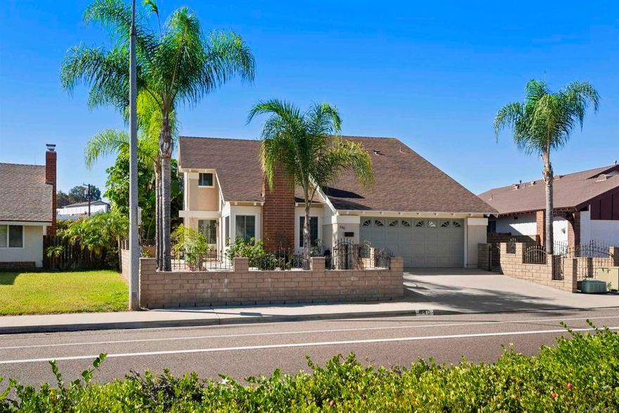 Move-In Ready with Gorgeous Upgrades – Truly Turnkey! This beautifully remodeled home shines from top to bottom and is perfect for a growing or extended family. The open-concept downstairs features a welcoming living room with a wood-burning brick fireplace, a chef’s kitchen with expansive granite countertops and seating areas, and a formal dining room. Ceramic tile flooring, a matching backsplash, and recessed lighting add a modern, upscale touch. The large family room just off the kitchen and a massive 24x15 bonus room make entertaining a breeze—plenty of space for the biggest family gatherings. Also downstairs: a convenient half bath, dedicated laundry room, and direct garage access. Upstairs, you'll find all four bedrooms, including two with walk-in closets and a spacious primary suite with a bonus storage area. Additional features throughout include newer carpeting, dual-pane windows, vertical blinds, updated doors, and custom cabinetry. Simply walk in and hang your family photos—everything else is done! No HOA or Mello-Roos fees here. The location offers easy access to top-rated schools, freeways, downtown Chula Vista, and the marina district. You're also just a short drive from Southwestern College, the North Island Credit Union Amphitheatre, Montevalle Park, and Otay Lakes—a haven for outdoor enthusiasts with hiking, mountain biking, fishing, boating, and more. And when you're ready for the beach or a night out, enjoy the nearby Silver Strand and Coronado beaches, restaurants, playhouse, and nightlife. Tijuana and Lindbergh Field Airport are also within easy reach.  Move-In Ready with Gorgeous Upgrades – Truly Turnkey! This beautifully remodeled home shines from top to bottom and is perfect for a growing or extended family. The open-concept downstairs features a welcoming living room with a wood-burning brick fireplace, a chef’s kitchen with expansive granite countertops and seating areas and a formal dining room. Ceramic tile flooring, a matching backsplash and recessed lighting add a modern upscale touch. The large family room just off the kitchen and a massive 24x15 bonus room make entertaining a breeze—plenty of space for the biggest family gatherings. Also downstairs: a convenient half bath, dedicated laundry room and direct garage access. Upstairs you'll find all four bedrooms, including two with walk-in closets and a spacious primary suite with a bonus storage area. Additional features throughout include newer carpeting, dual-pane windows, vertical blinds, updated doors, and custom cabinetry. Simply walk in and hang your family photos—everything else is done! No HOA or Mello-Roos fees here. The location offers easy access to top-rated schools, freeways, downtown Chula Vista, and the marina district. You're also just a short drive from Southwestern College, the North Island Credit Union Amphitheatre, Montevalle Park, and Otay Lakes—a haven for outdoor enthusiasts with hiking, mountain biking, fishing, boating, and more. And when you're ready for the beach or a night out, enjoy the nearby Silver Strand and Coronado beaches, restaurants, playhouse, and nightlife. Tijuana and Lindbergh Field Airport are also within easy reach. Large yard with space for an ADU.