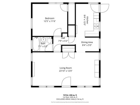 Photo of 1712 1/2 W 39th Street #REAR, Los Angeles, CA 90062 (MLS # 26865935)