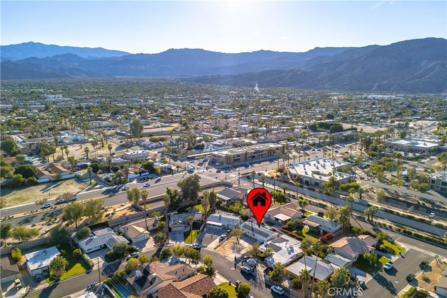 Welcome to 43865 Carmel Circle! Situated in the heart of Palm Desert, this beautiful home offers prime location and luxurious desert lifestyle. Just moments away from upscale amenities, top-rated schools, cultural attractions and recreational activities, many of Coachella Valley’s best amenities will be right at your doorstep. This charming home features a bright, open, and airy floor plan with an abundance of natural light and a beautifully landscaped  spacious lot that is perfect for entertaining or simply taking in the breathtaking panoramic mountain views. The oversized driveway and large front yard provides room for storage and potential RV and boat parking. Whether you're seeking a full-time residence, a vacation retreat, or an investment property, this home is an exceptional opportunity. Nearby amenities include the El Paseo Shopping district, Mc Callum Theater, Palm Springs Air Musuem, The Living Desert Zoo and Botanical Gardens, Civic Center Park, Freedom Park, championship golf courses including the Desert Willow Golf Resort and Shadow Ridge, the CV Link and the upcoming Cotino Bay storyliving community by Disney. Nearby schools include CSUSB Palm Desert, College of the Desert, Desert Sands Unified schools, Palm Desert Learning Tree Center, Xavier College Preparatory High School and Sacred Heart School. NO HOA and low property taxes!