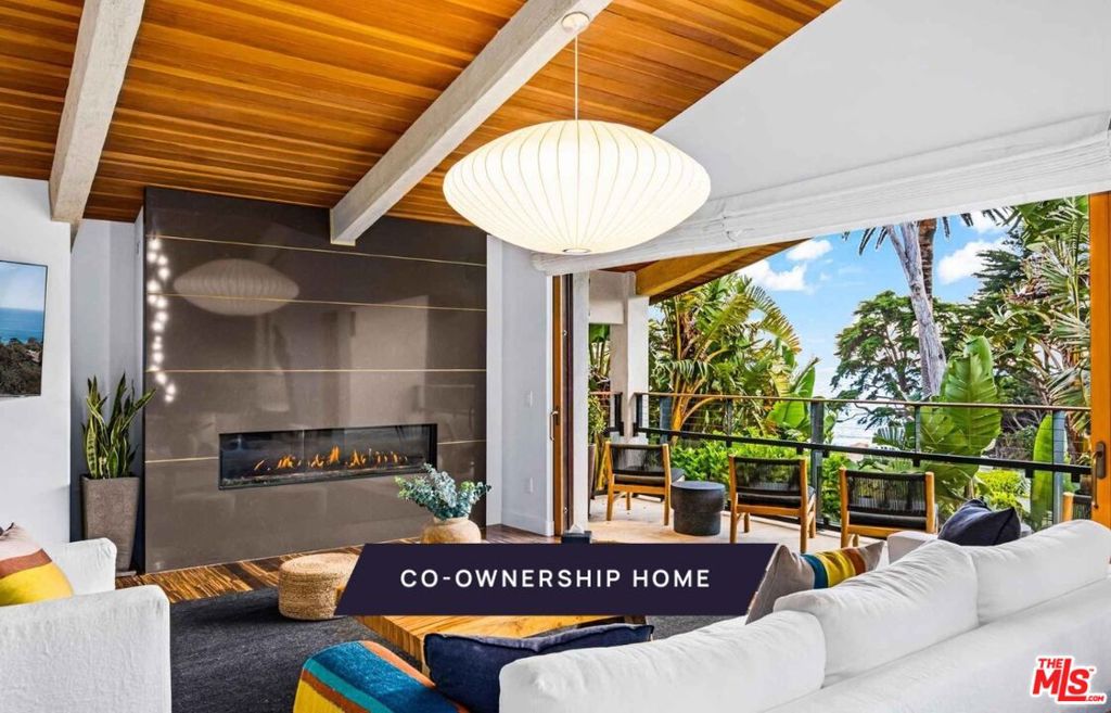 New Co-Ownership Opportunity: Own one-eighth of this professionally managed, turnkey home. Allure appeals to the senses: See this tasteful home's compelling modern lines, touch the beautiful interior elements, smell and hear the ocean breezes. The home, just steps from the beach, offers ocean views, a home theater and an infinity pool. The living room has a gas fireplace, beamed ceilings and sliding glass pocket doors framing the view. The gourmet kitchen offers high-end appliances, an island and breakfast bar, and access to a deck for grilling. Doors in the formal dining room reveal the pool deck, hot tub and fire pit. The primary suite has a fireplace, a walk-in closet and sliding glass pocket doors to a private garden. The en suite bathroom includes an elegant dual-sink vanity and steam shower. Downstairs is the state-of-the-art home theater with projection screen, two guest rooms with en suite bathrooms, and an office/flex space. The home comes fully furnished and professionally decorated.