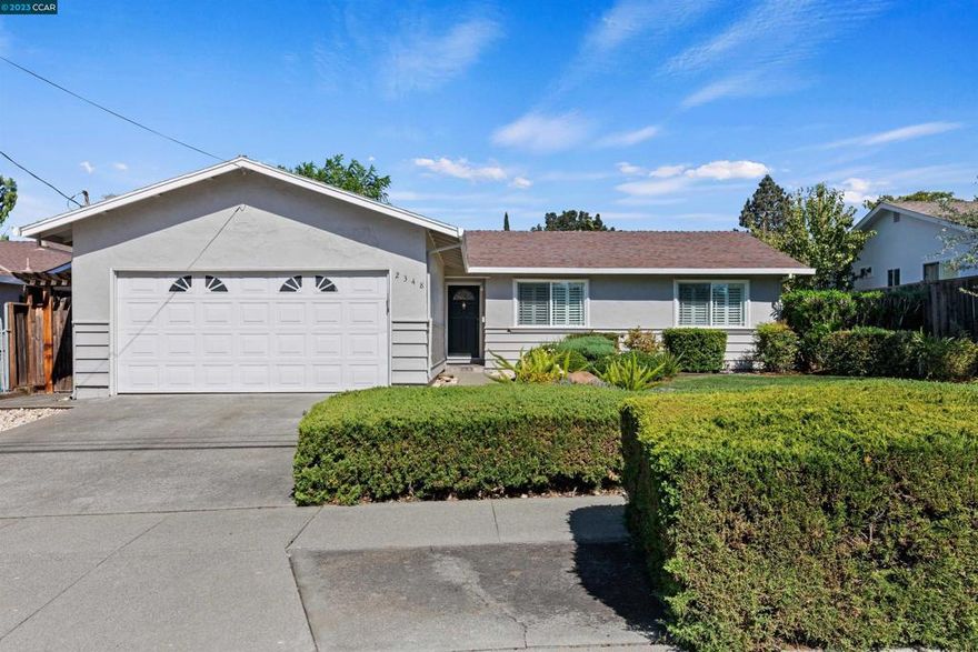 Wonderful home located in the beautiful city of Concord. Within walking distance to the North Concord Bart station and only a few minutes to Highway 4 entrances, this home has been tastefully upgraded and is move-in ready and waiting for the next family to make it their own. This home has 1,396 sf consisting of 4 bedrooms and two bathrooms, beautiful hard floors and oversized baseboards throughout the home. Home has Anderson brand sliding glass door. The master bedroom is a true master with private bathroom and is the only room with carpet. Interior of home has been freshly painted and both bathrooms have been tastefully updated. The kitchen has beautiful white cabinets with stainless steel appliances. The kitchen overlooks the family room that can be used as a dining room for those families that need an extra long dining room table. Kitchen is large enough for a table for four. You'll love the back and front yard landscaping! Both have green grass and room to entertain. A well priced home in a convenient area of Concord, come by and see if this home is right for you and your family. Open house scheduled for Sunday 1 to 4pm.