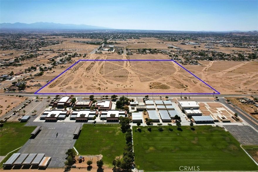 Attention Builders, Developers, and Investors – Prime ±40-Acre Residential Development Opportunity (R-SF Zoned)



Don’t miss this rare opportunity to acquire 40 acres of flat, buildable land zoned Single Family Residential (R-SF) — ideally suited for a residential subdivision in one of the High Desert’s fastest-growing regions.



This zoning allows for single-family detached homes with a minimum lot size of 0.4 net acres (18,000 sq. ft.), making it well-positioned for a thoughtfully designed, lower-density community supported by existing and planned infrastructure.



This ±40-acre site was previously approved for 58 residential lots (expired map), and the Town of Apple Valley is familiar with and open to the original layout. Additionally, Accessory Dwelling Units (ADUs) are now allowed per lot, offering a potential yield of up to 116 living areas — an attractive option for investors looking to maximize value and flexibility.



With its gated-entry potential, this subdivision could offer exclusive access and enhanced security and prestige — appealing features for a future residential community. Each lot could also be designed to include motorhome garages, catering to the unique lifestyle of many High Desert buyers.



Strategically located directly across from Vanguard Preparatory School, the property provides excellent access to Highway 18 to the north and Bear Valley Road to the south, placing future residents within minutes of schools, shopping, and employment centers.



In a market where demand for housing is on the rise, and quality residential land is limited, this parcel represents a compelling development or investment opportunity. Whether you’re looking to build, hold, or partner, this site offers strong potential for value growth and community appeal.



Buyers are strongly encouraged to conduct their own due diligence. All information should be independently verified to confirm buildability, land use regulations, utility availability, and any other property-specific considerations. Please consult with the Town of Apple Valley Planning/Building Department, local utility providers, or qualified land-use professionals to obtain the most accurate and current information.