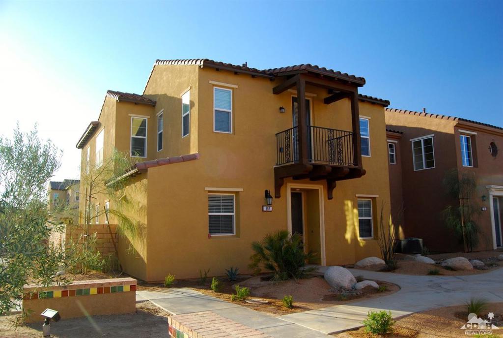 2-Story Detached Condo ~ Available by October 1, 2018 for Long-Term lease at Spanish Walk, Palm Desert! This beautiful home features the popular GREAT ROOM layout and nearly 2,500 SF of spacious living with 3 Bedrooms, 3 Baths, a Home Office, Loft-style Family Room/Game Room and a Tandem 3-Car Garage! The lower level features a large Great Room w/FIREPLACE, perfect for entertaining, a Dining Area, GOURMET KITCHEN w/large center island, GRANITE SLAB COUNTERTOPS and STAINLESS STEEL APPLIANCES, a spacious Home Office and a spacious COVERED PATIO with an enclosed yard. The upper level features a large loft-style Family Room/Bonus Room, Laundry Room with upper storage cabinets & sink, a Master Bedroom Suite with private balcony, luxurious bath and walk-in closet, 2 Guest Rooms and a Guest Bath with dual sinks. Spanish Walk is a Gated community with many wonderful amenities for residents to enjoy3 pools, Clubhouse, Fitness Center and a Park/Playground for the kids.