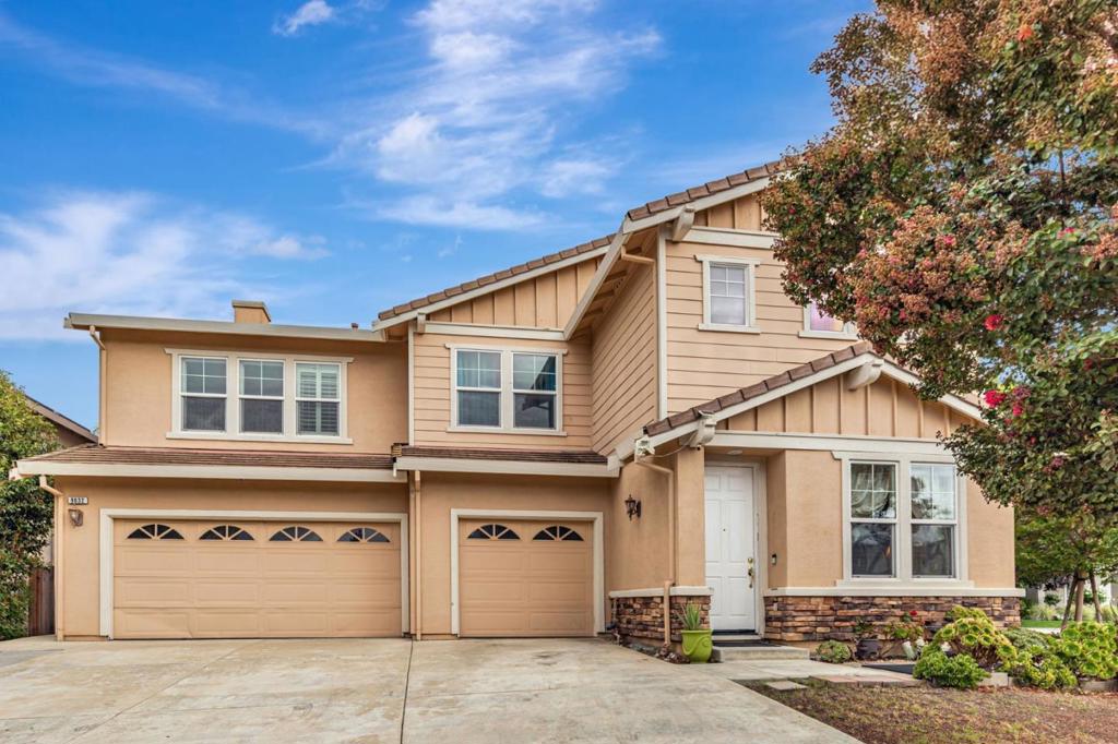 Welcome to 9632 Cherrywood Ct, a stunning corner lot sanctuary in one of Gilroy's most desirable neighborhoods- proudly served by Christopher High School. Nestled on a quiet cul-de-sac, this residence offers a blend of luxury, comfort, & investment opportunity. With 3370sf of refined living space on an 8243 sf lot, this home features 4 spacious bedrooms, 3.5 bathrooms & a LARGE studio suite with a FULL KITCHEN, full bath, walk-in closet. & private entry-ideal for guests, extended family or potential rental income. The main home offers a gourmet kitchen boasting a large center island, stainless steel appliances, & open flow into the grand family, with a beautiful fireplace- perfect for gathering or cozy evenings. Step outside to the backyard, featuring a large covered patio, three-tier water fountain, & charming gazebo for outdoor gatherings. The retreat's luxurious primary suite features a double sink vanity, oversized soaking tub, separate stall shower, & generous walking closet design for both style & comfort. With ample parking, a prime location near schools, Sunrise parks, Gilroy Outlet shopping. Gilroy garden & HWy 101, & NO HOA, this beautiful residence offers both refined living & smart investment value home.