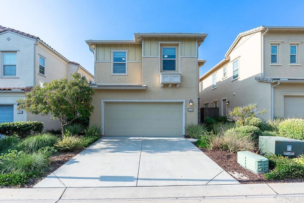 Welcome to 1132 Cherry Tree Lane - a beautiful, turnkey home in the welcoming Serra Community, conveniently located minutes away from the 76 and 15 highways and walking distance to some of Vista’s top-rated restaurants. The HOA provides an array of amenities, including a heated pool, playground, BBQ area, clubhouse, multiple dog runs, security and gated entrance. The home comes equipped with a fully paid-off Tesla Solar Energy System that includes 16 panels, a power wall and is wired for an EV charging station. You'll also enjoy the efficiency of the tankless water heater. The inside of the home is pristine! Step inside to find luxury vinyl plank flooring flowing throughout the first level. The open-concept great room seamlessly connects the living, dining, and kitchen areas—perfect for entertaining or family living. The kitchen is full of natural light and features a large island, granite counters, a modern backsplash, stainless steel appliances and an abundance of storage. Upstairs, you will discover a spacious hallway that leads to all 4 bedrooms and laundry room. The primary suite come with a walk-in closet, a quartz countertop dual vanity, large shower and water closet. Enjoy Vista’s world-renowned climate in your fully fenced backyard, complete with low-maintenance turf and a built-in, gas-powered fire pit perfect for year-round outdoor living. This is truly a beautiful home you don’t want to miss.