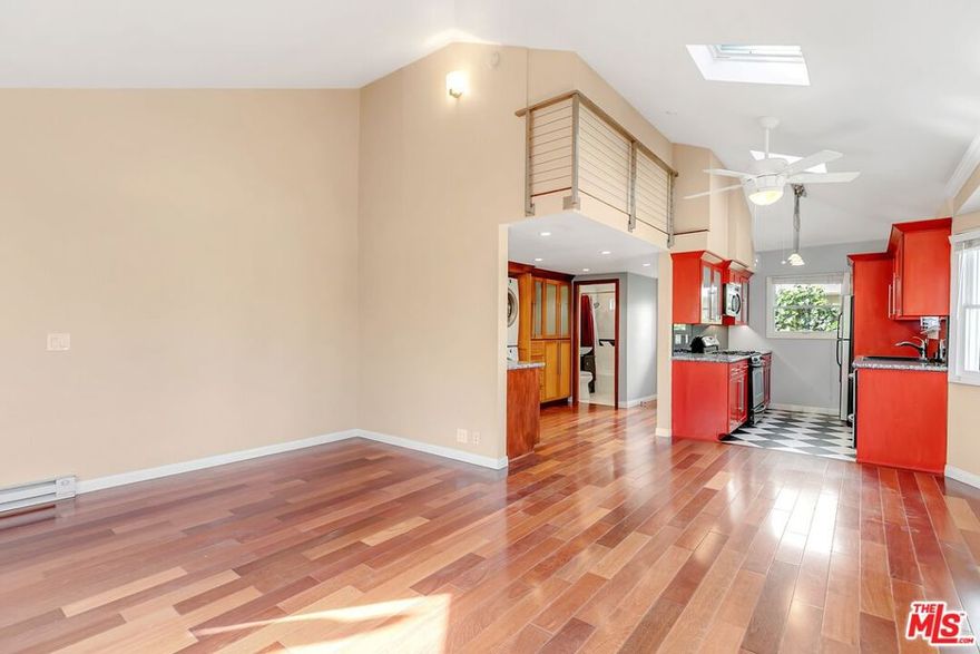 HOLY SMOKES BATMAN! This shining and sparkly Venice studio with garage parking & in-unit laundry in a small bungalow community is just waiting for its next occupant. Whether you have a day job as CEO of your own corporation, or a night job of stealthily fighting crime, this unit will be the place to come home and relax! We're not Joker-ing! From gorgeous hardwood flooring, to lots of windows with plenty of light, to a retro-style kitchen with ALL the appliances, to only ONE shared wall, to a private patio that opens onto a shared yard, you're going to love unwinding in this classy and sophisticated pad. Dirty from a night of catching bad guys? Don't worry! Take a soak in your sleek new "bat"-tub, and throw that suit into your very own washer & dryer! Gotham is saved yet again. Speaking of Gotham, your neighborhood ain't too shabby either. Perfectly located less than 1/2 mile from Venice Beach, you're secluded, yet have easy access to all that Venice has to offer. No parking tickets for you hero, 'cause you have your very own private garage for that batmobile of yours! Water & trash are included. Come check it out today, and see for yourself! We would say it's ok to "Marvel" at this unit, but that's a different universe entirely. Let's not get confused.