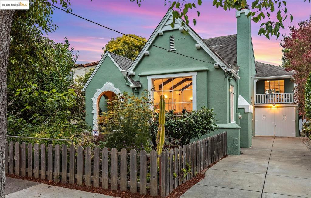 Perfectly placed in Idora Park on a lovely legacy street, this 1931 Mediterranean Revival charmer offers three spacious bedrooms, 1.5 baths, and a lush private yard—tailor-made for parties, gardening, or simply living well. The kitchen has been tastefully updated to honor the home’s architectural roots, while rare original fixtures remain beautifully intact. A generous family room connects to the garage and opens directly to the garden, creating seamless indoor-outdoor flow. Natural light pours through multi-lite windows, and a second-story bedroom balcony provides a sunlit private retreat. The garden—yes, a certified butterfly waystation—is bordered by mature privacy-height plantings, offering a calm sanctuary. Just down the street: the buzz of Temescal, the convenience of nearby BART and freeways, and a bounty of beloved local spots—Mariposa Baking Company (vegan and amazing), Burdell’s, Cholita Linda, The Kingfisher for old-school eats, and Whole Foods for the weekly haul. Rockridge delights are minutes away, too. A home with history, butterflies, and sunlight. Welcome Home!