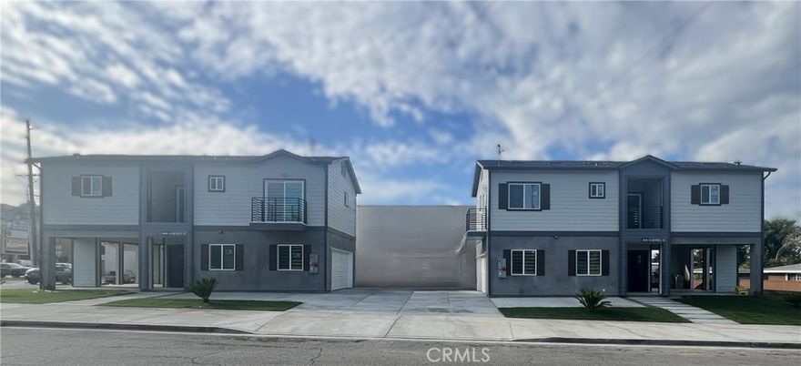 Must see newly build Two on a lot in 2025 consist of two identical stand alone units with separate address 140 & 142 N. Hewes St. Each unit has 2 bedrooms & 2 baths, full size 2 car garage attached with direct access. High ceiling with recessed lighting through out. Open kitchen to living room, custom window blinds through out. Central A/C, whole house fan, paid solar system and fire sprinklers. Each unit has its own beautiful cover patio area for entertainment. Large concrete driveway with plenty of parking spaces. separate utilities meters. Great for investment or live in one, rent out one. Easy access to freeways. Bring your buyers they will love it.
