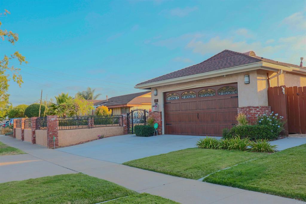 Incredible opportunity in the heart of Clairemont. From the moment you pull up you will see the pride of ownership and curb appeal. A large, fully fenced and gated front yard greets you. As you enter the front yard through the brick masonry and wrought iron gate you approach the front patio with café seating area and gardening bed. Once inside you will notice the extensive upgrades throughout. The kitchen has been remodeled with Alderwood cabinets, stainless steel appliances, and granite counter tops. The bathrooms have each been updated with an elegant feel. The three bedroom two bath home features include; tile shower surround, pebble floor, seamless glass shower, stainless hardware and Toto toilets, 16 panel solar system, tankless water heater, soft water system, pool, spa (with new heater), swim jets and wireless operating system, built-in outdoor kitchen & refrigerator all covered by a thatched palapa. This is a must see property be the one to call this home.