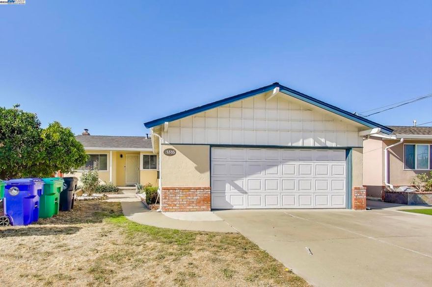 Welcome to this charming and highly sought-after San Leandro residence nestled in the desirable Washington Manor district. This single-level beautiful home offers a bright and inviting floor plan filled with abundant natural light. Located near top-rated San Leandro and San Lorenzo schools, it’s perfect for families and commuters alike.  Step inside to discover an open-concept living and dining area featuring a cozy wood-burning fireplace and gleaming natural hardwood floors. The main home includes 3 spacious bedrooms and 2 full bathrooms, providing comfort and functionality. An added bonus studio unit at the back of the property—ideal for a home office or guest space " Permit unknow" . Altogether, the home offers 1,545 sq ft of living space on a generous 5,712 sq ft lot.  Enjoy the convenience of a two-car side-by-side garage and the peace of mind that comes with being in the 94579 zip code, which does not require flood insurance.  Located minutes from BART, I-880, I-580, parks, restaurants, and more—this is a rare opportunity you won’t want to miss!