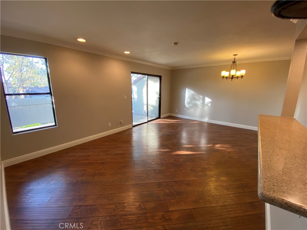 Lovely 1 bedroom stylish condo in sought after gated complex. Recently renovated. Lushly landscaped grounds surround these quiet condos. One bedroom unit has laminate flooring throughout. Granite counters and white cabinets in kitchen with stainless steel appliances including dishwasher and refrigerator. Large private balcony among the pine trees. Indoor laundry hook ups. Large bath with high end vanity and stone counter. Modern light fixtures throughout. The spacious bedroom has 2 closets! Freshly painted in designer colors.
Complex has a beautiful pool area, playground, meeting room, tennis courts and gym.